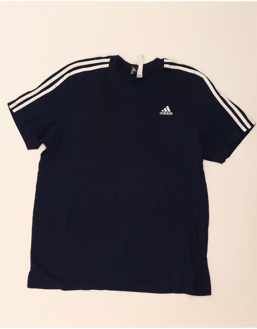 T-shirt męski ADIDAS, duży, granatowy, bawełniany