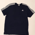 T-shirt męski ADIDAS, duży, granatowy, bawełniany