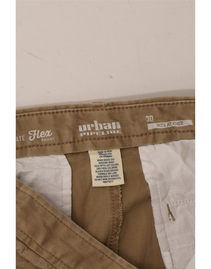 VINTAGE Mens Chino Shorts W30 Medium  Beige Cotton Vintage Vintage and Second-Hand Vintage from Messina Hembry 