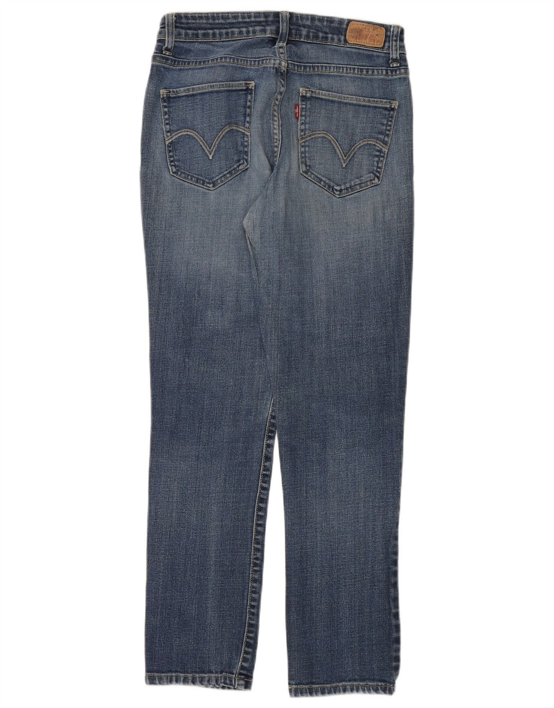Damskie jeansy Levi's Mid Rise Slim US 8 Medium W28 L28 Niebieska bawełna