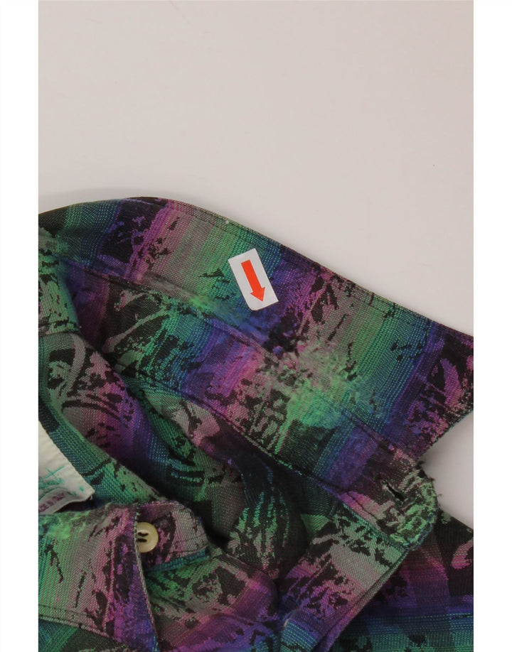 EMOZIONI Męska koszula w abstrakcyjny wzór, duża, wielobarwna, bawełniana