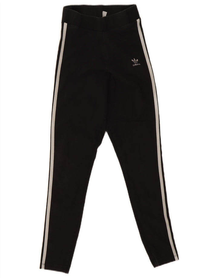 Legginsy Damskie Adidas UK 8 Małe Czarne Bawełniane