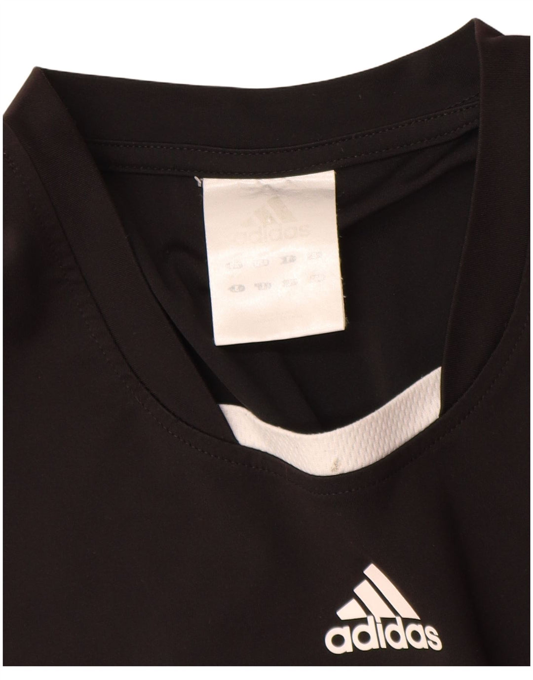 Adidas Męska koszulka Top XL Czarny poliester z blokami kolorów