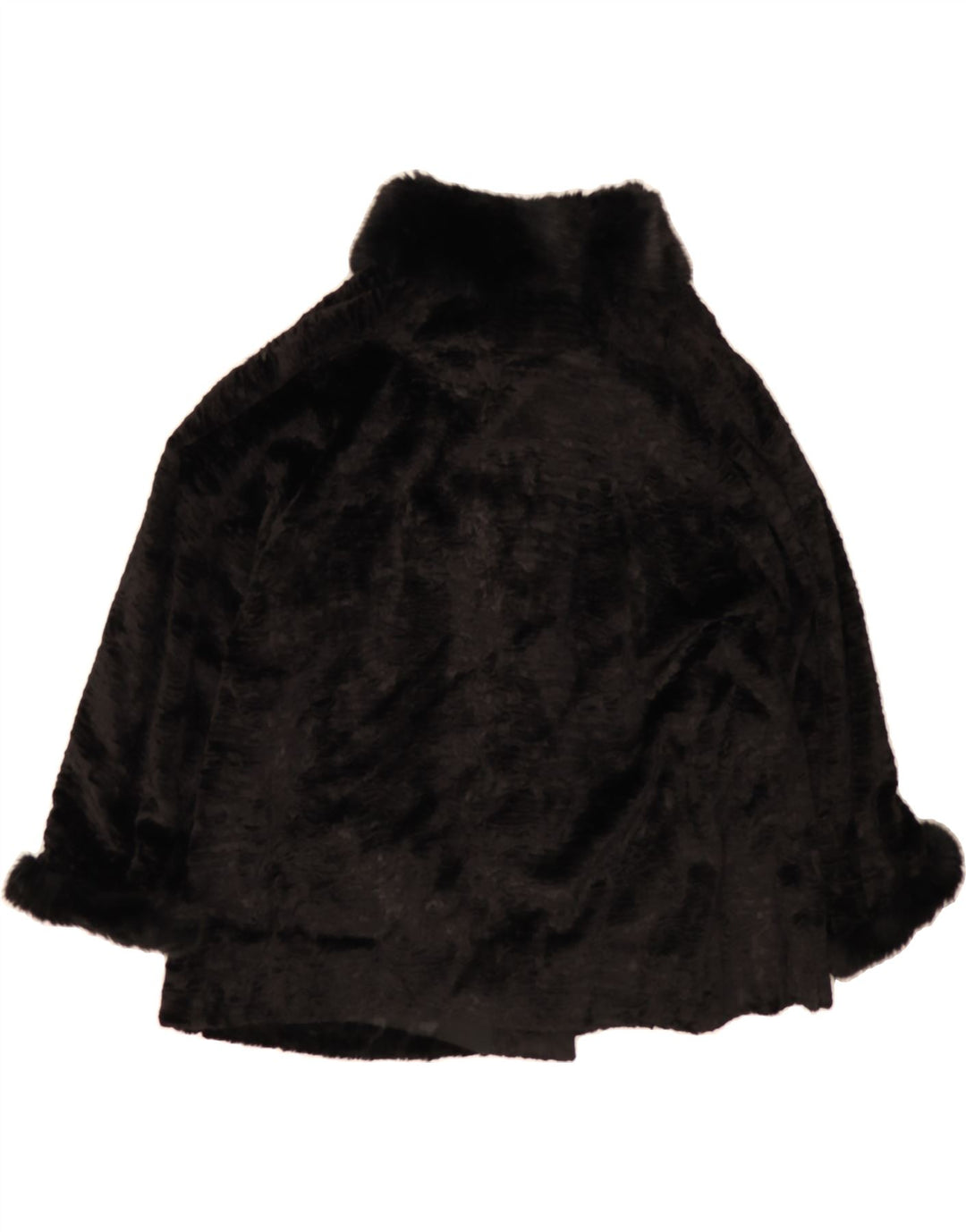 DIANA BENTALLS Womens Faux Fur Overcoat IT 44 Medium Black Acetate Vintage Diana Bentalls and Second-Hand Diana Bentalls from Messina Hembry 