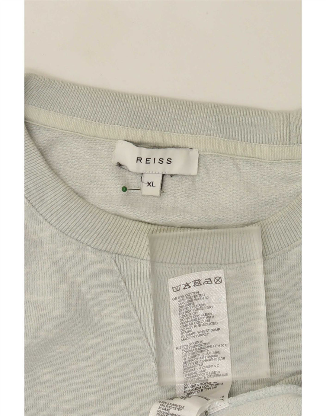 Męska bluza Reiss XL, szara, nakrapiana bawełna