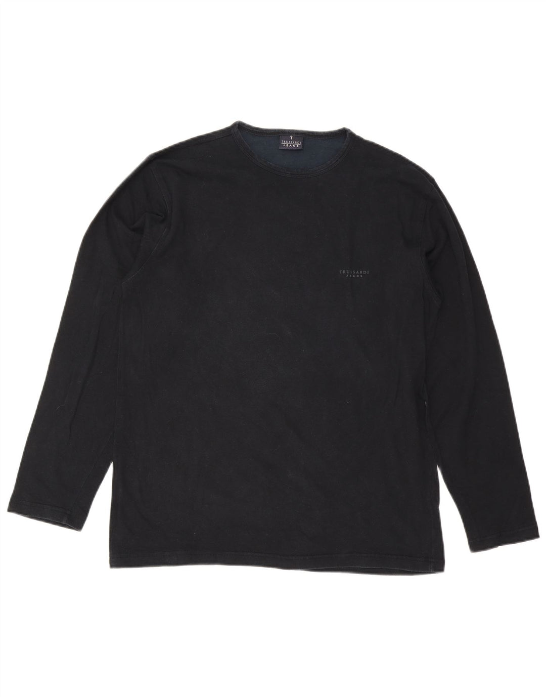 Męski top Trussardi Jeans z długim rękawem 2XL, czarna wiskoza