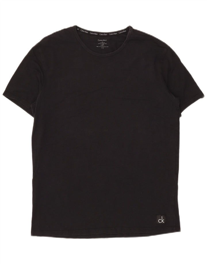 T-shirt męski Calvin Klein, duży, czarny, bawełniany