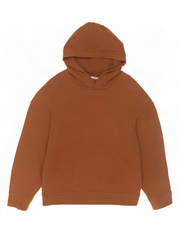 Damski sweter z kapturem i bluzą oversize Zara UK 10, mały, brązowy, bawełniany