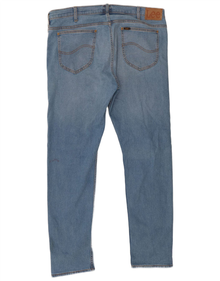 Męskie jeansy Lee Rider Slim W38 L32 Niebieskie bawełniane