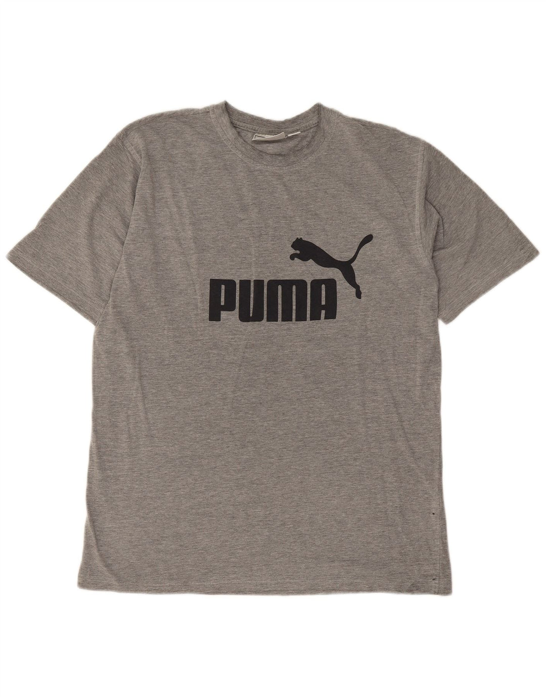 Męski T-shirt z grafiką Puma, duży, szary, nakrapiany