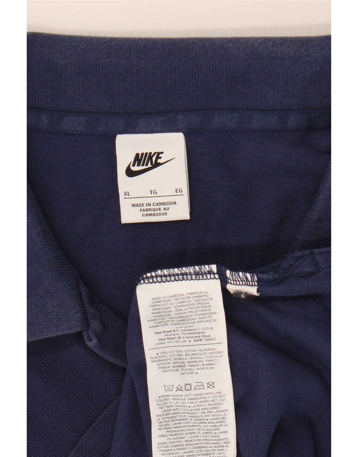 Męska koszulka polo Nike XL, granatowa, bawełniana