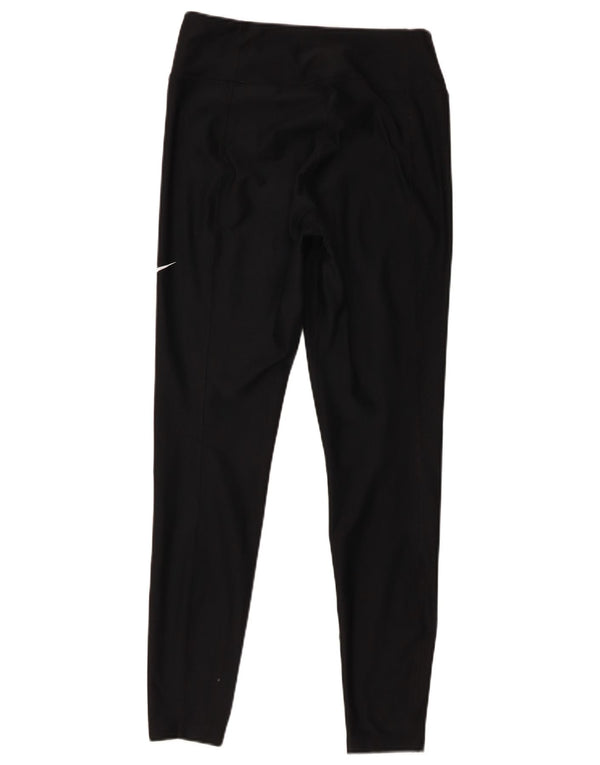 Damskie legginsy Nike Dri Fit UK 14, średni czarny poliester