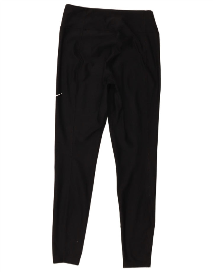 Damskie legginsy Nike Dri Fit UK 14, średni czarny poliester