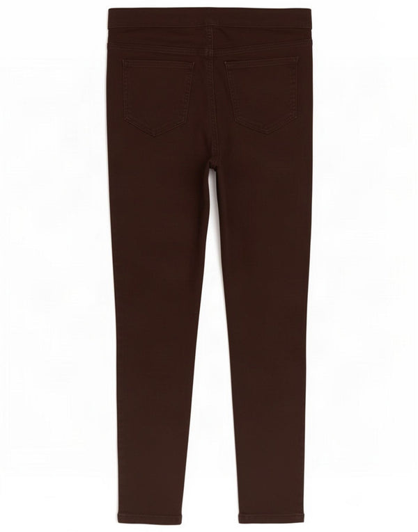 Marks & Spencer Damskie jeansy Jegging UK 12 Medium W30 L27 Brązowe bawełniane