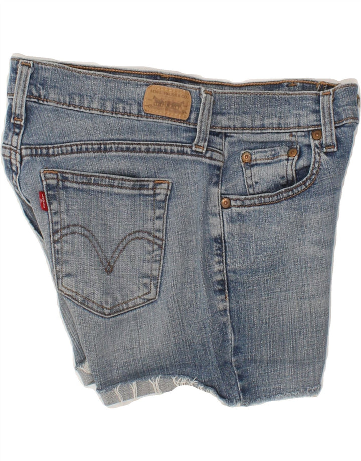 LEVI'S Womens 505 Denim Shorts US 4 Small W28 Blue Cotton Vintage Levi's and Second-Hand Levi's from Messina Hembry 