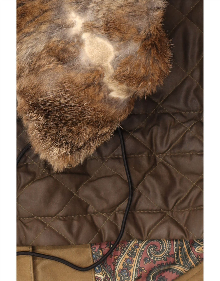 Damska kurtka z woskowanej bawełny Belstaff IT 44, średnia bawełna khaki