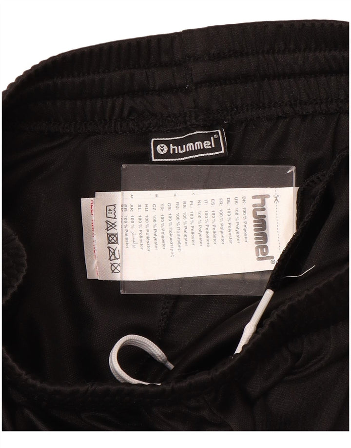 Chłopięce spodnie dresowe z grafiką HUMMEL 14-15 lat, czarny poliester