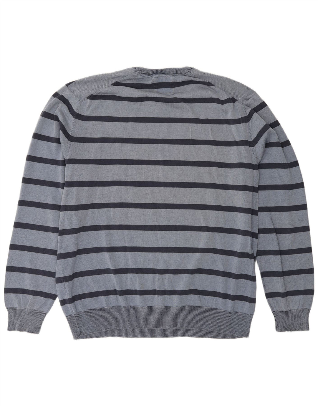 Męski sweter z okrągłym dekoltem Canda 2XL w niebieskie paski