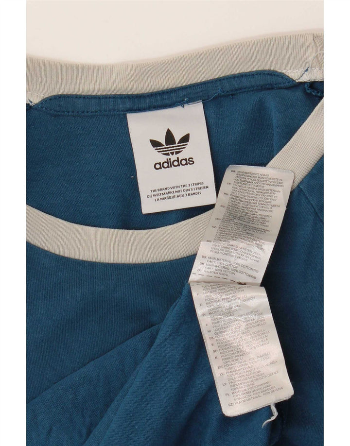 Adidas Męska koszulka Top Medium Blue Cotton