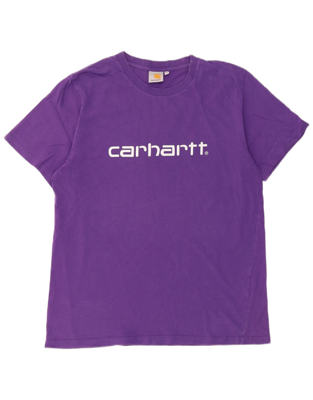 Męski T-shirt z grafiką Carhartt, duży, fioletowy
