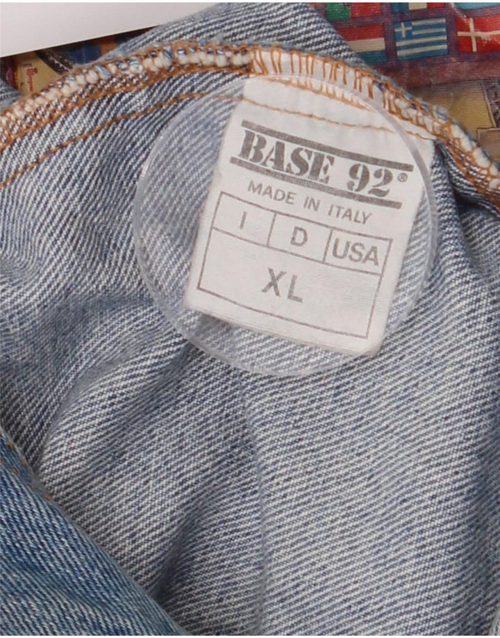 Męska kurtka dżinsowa Base 92 Graphic UK 42 XL niebieska