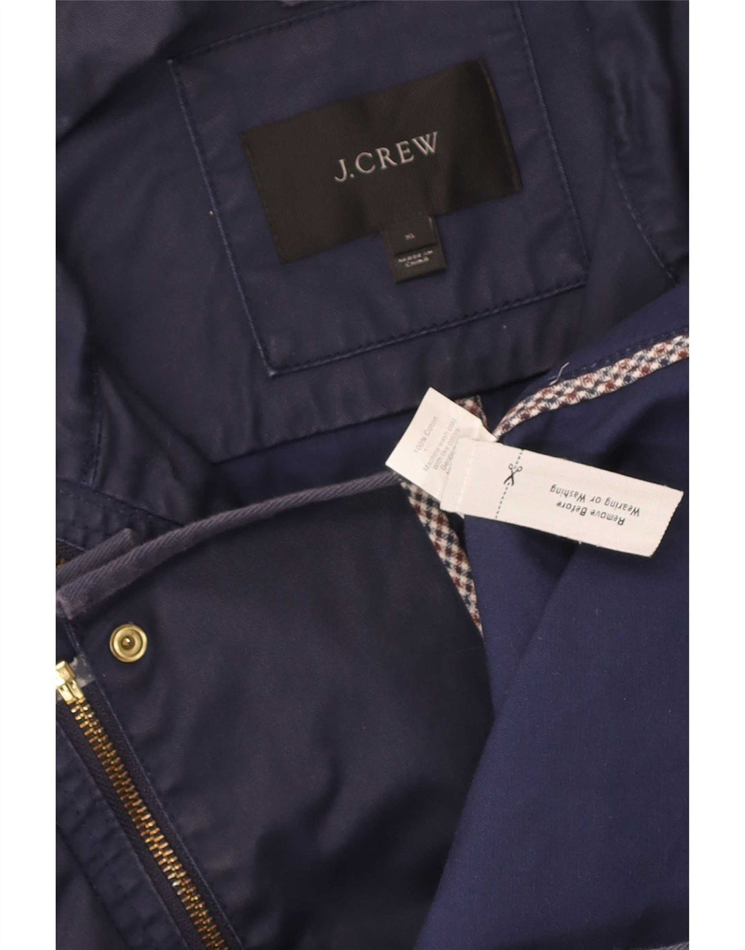 Kurtka damska J. Crew UK 18 XL, granatowa, bawełniana