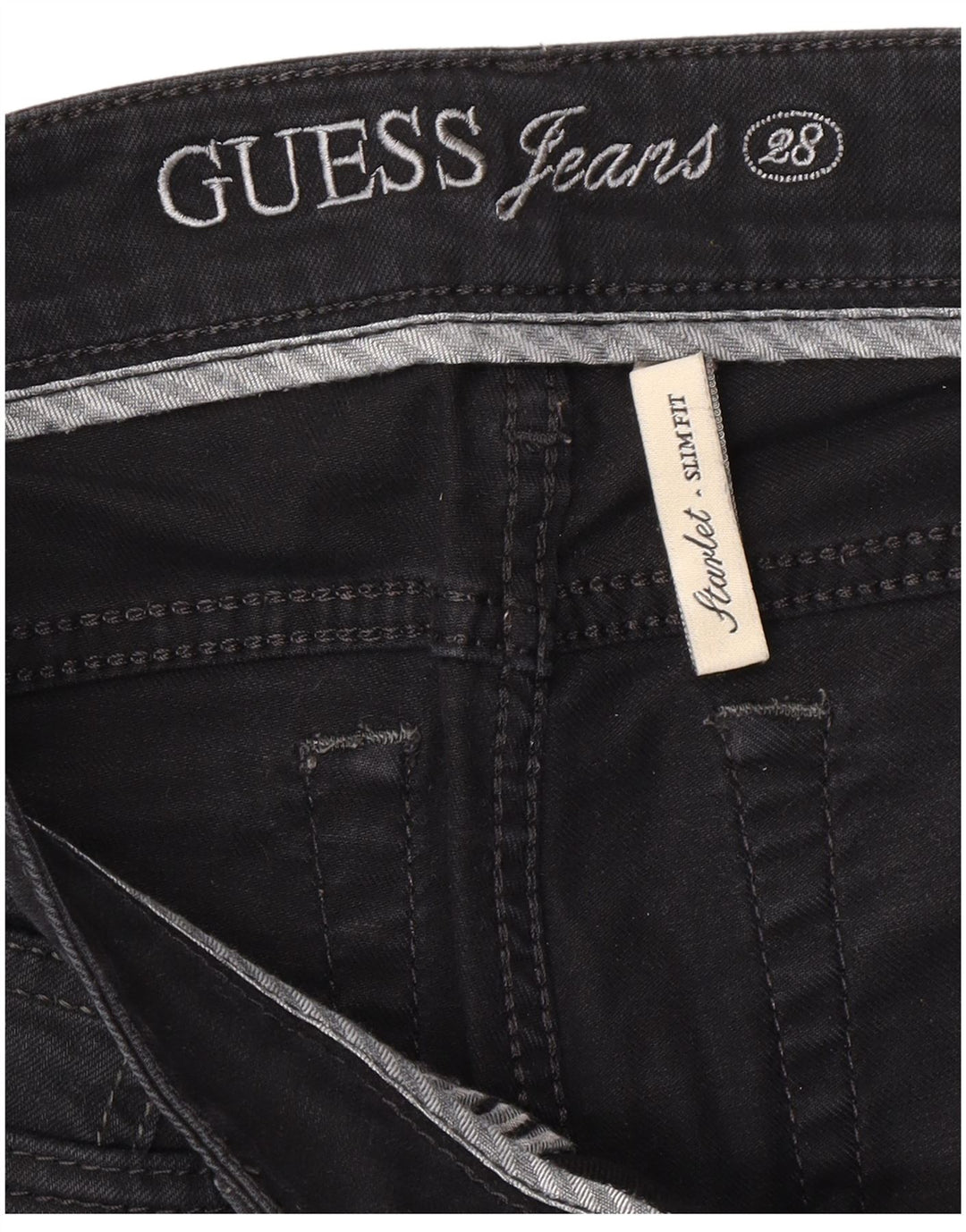 Damskie jeansy GUESS Starlet W28 L28 czarne