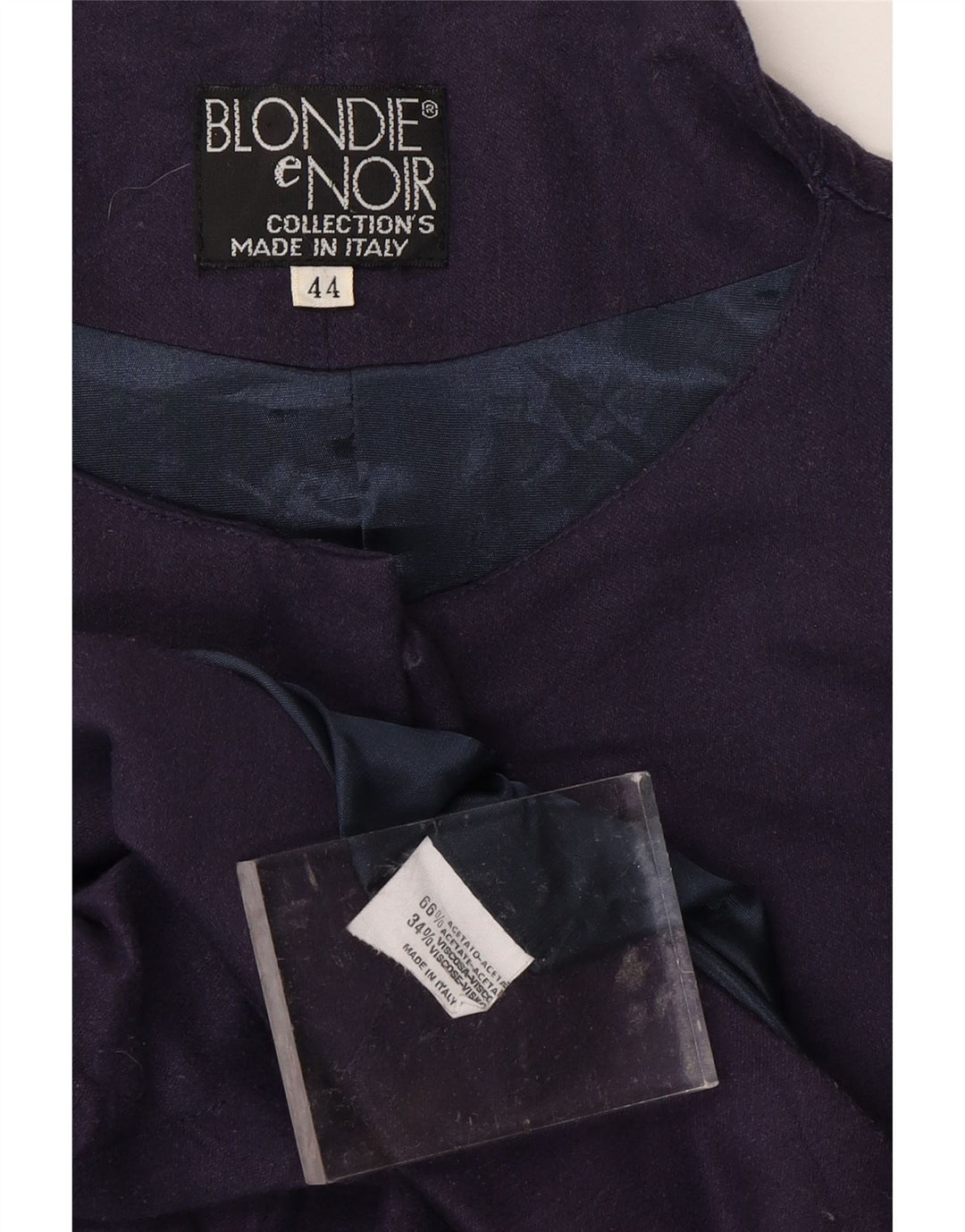 Damska kurtka bomberka VINTAGE IT 44, średni granatowy octan