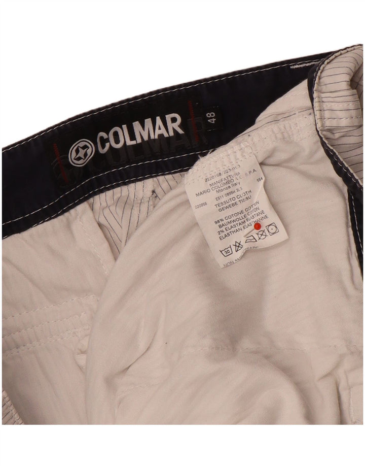 Męskie spodenki cargo Colmar IT 48 Medium W32 Szara bawełna w prążki