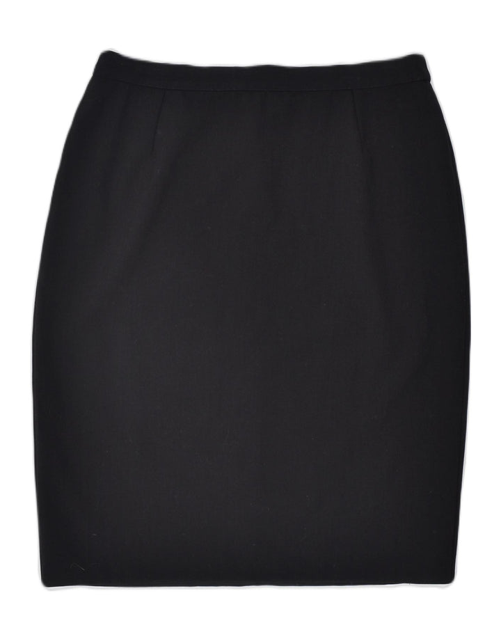 MARINA SPORT Womens Pencil Skirt W34 Large Black Cotton Classic | Vintage | Thrift | Second-Hand | Used Clothing | Messina Hembry 
