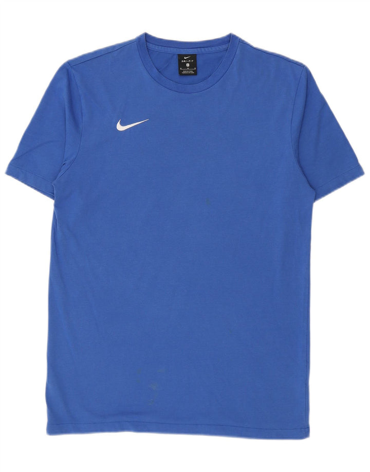 Męski T-shirt Nike Dri Fit Top, średni niebieski, bawełniany