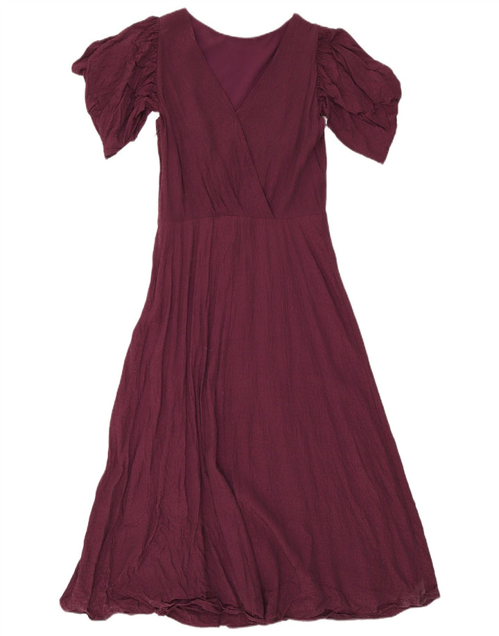 Damska sukienka maxi Ted Baker, rozmiar 2, mała, bordowa wiskoza