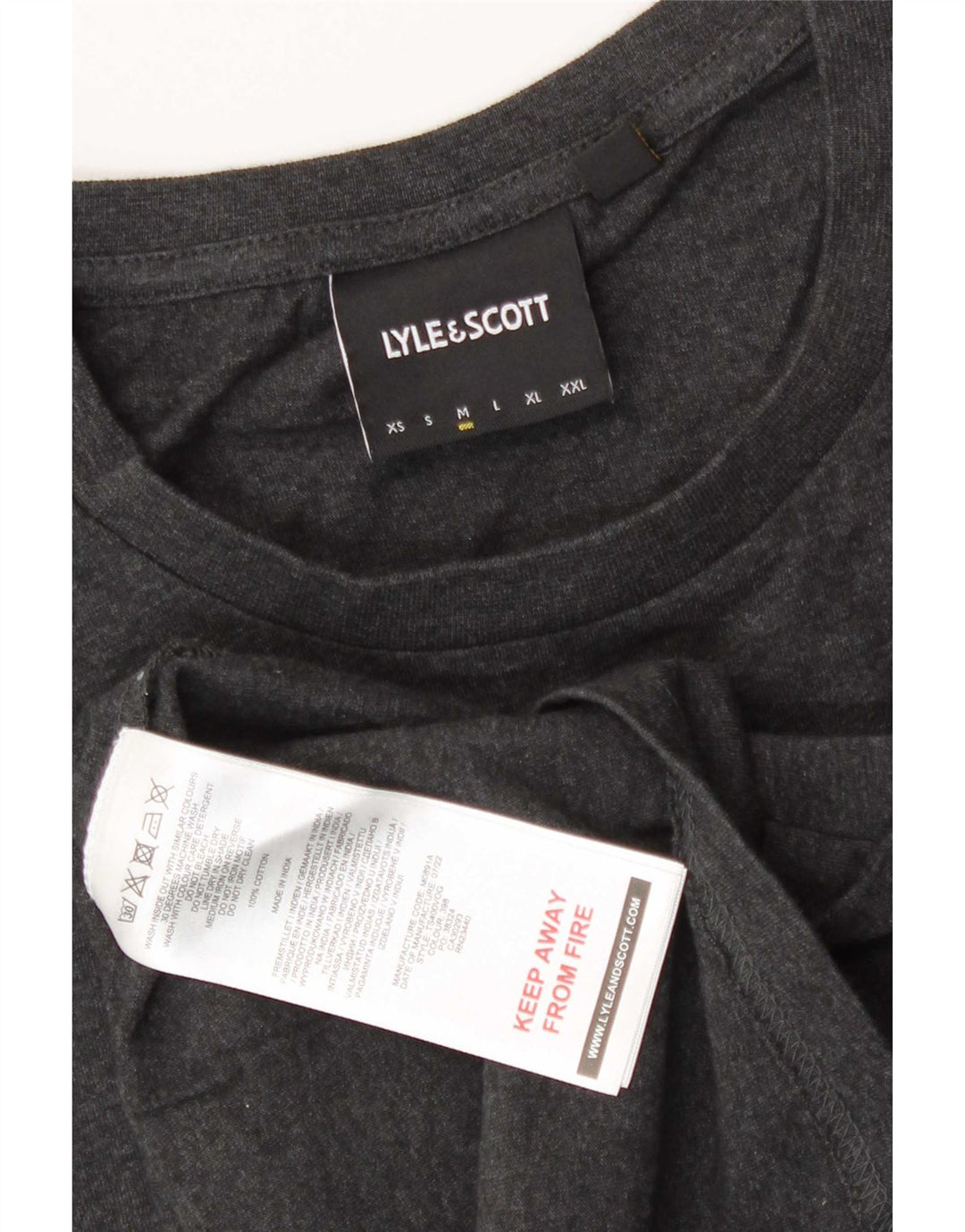 T-shirt męski Lyle & Scott, średnioszary, bawełniany