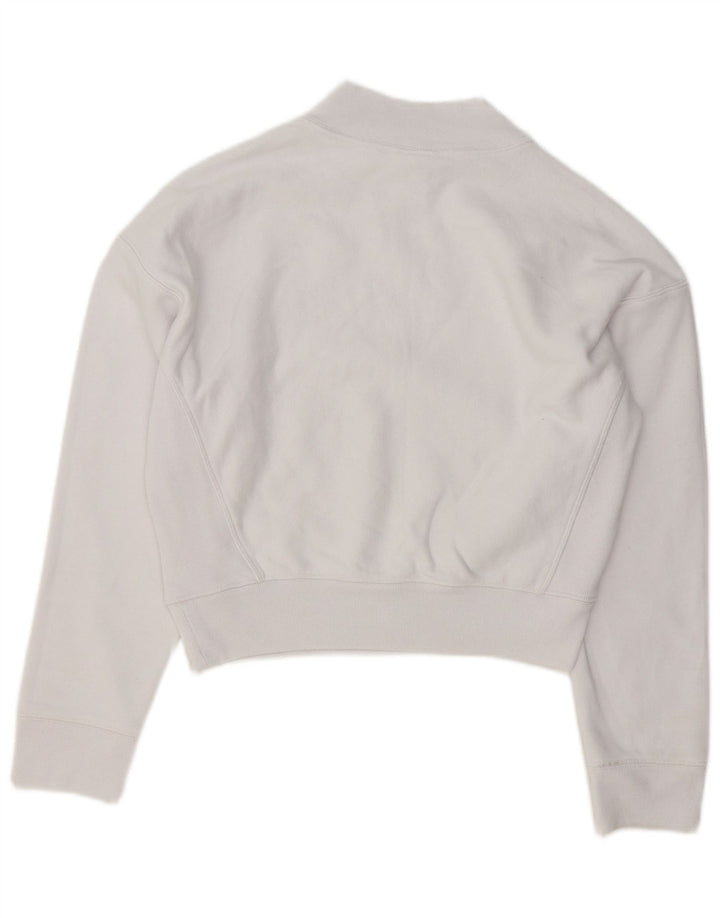 Damska bluza Champion Crop Sweatshirt UK 14 Średnia biała bawełna