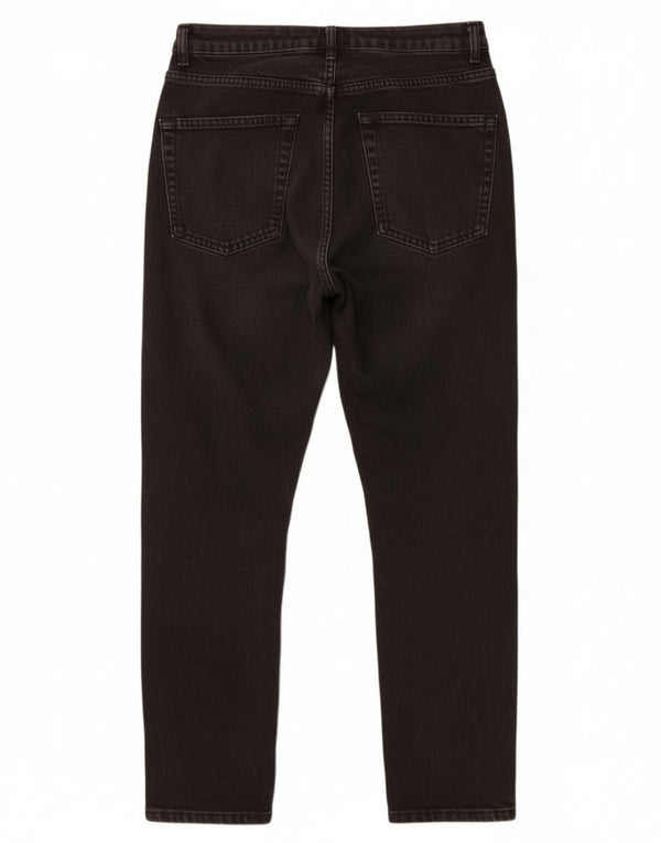 Damskie jeansy zwężane Topshop Mom W28 L26 Czarne bawełniane