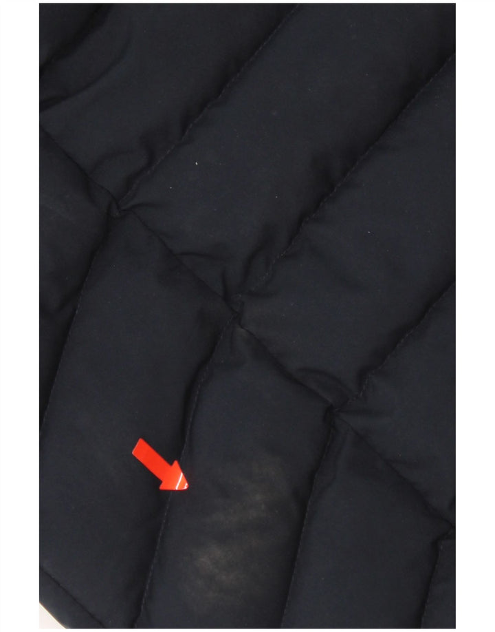 Damski ocieplany płaszcz z kapturem Superdry UK 10, mały, granatowy, poliester