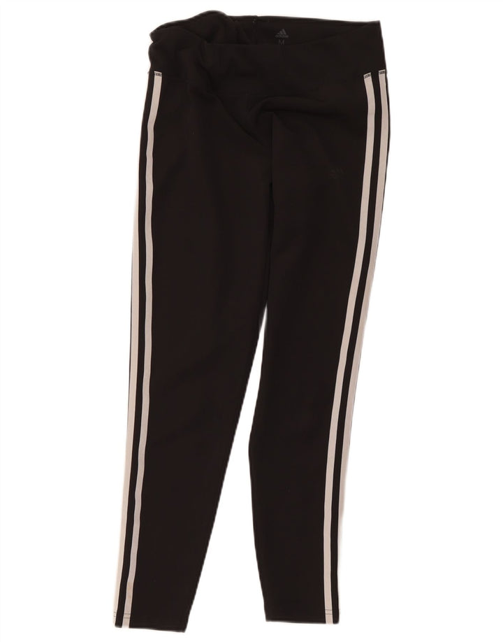 Damskie legginsy Adidas Climalite Crop UK 12/14 Średni czarny poliester