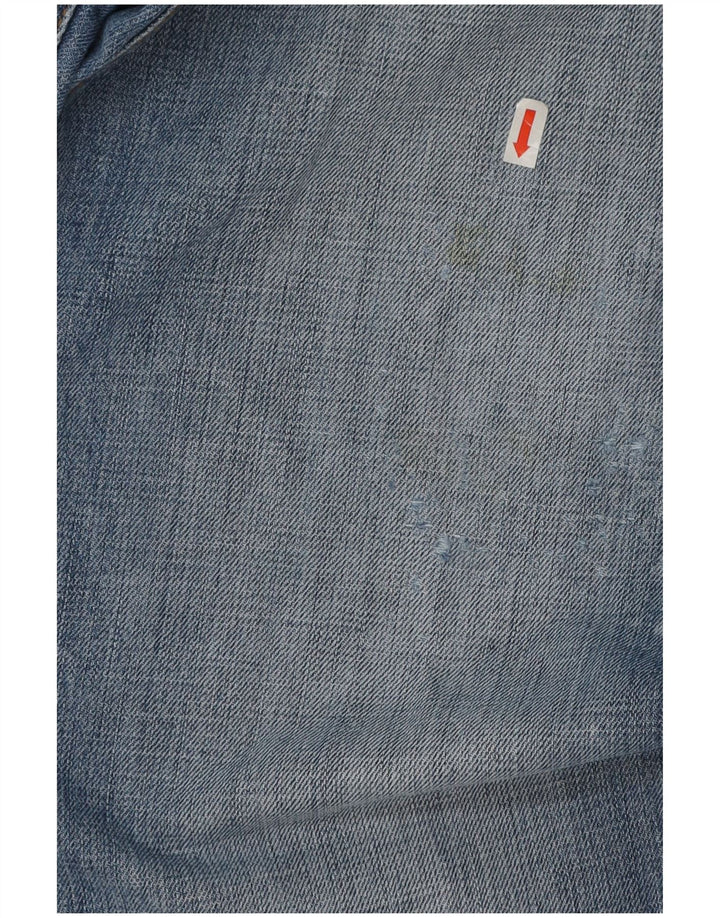 Męskie jeansy Calvin Klein w trudnej sytuacji, proste W33 L27, niebieska bawełna