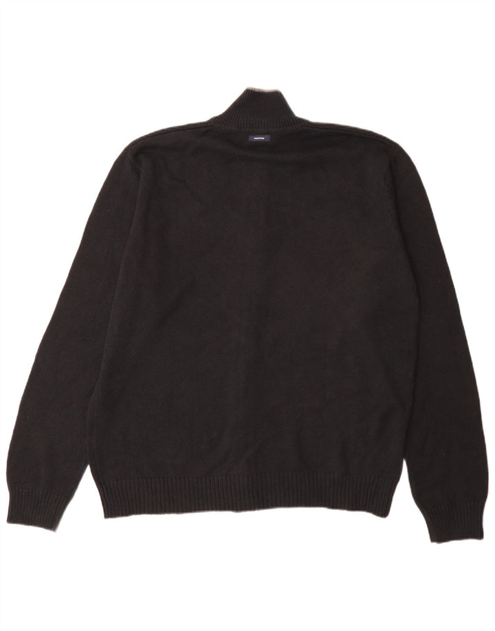 Męski sweter rozpinany Nautica, duży, granatowy, bawełniany