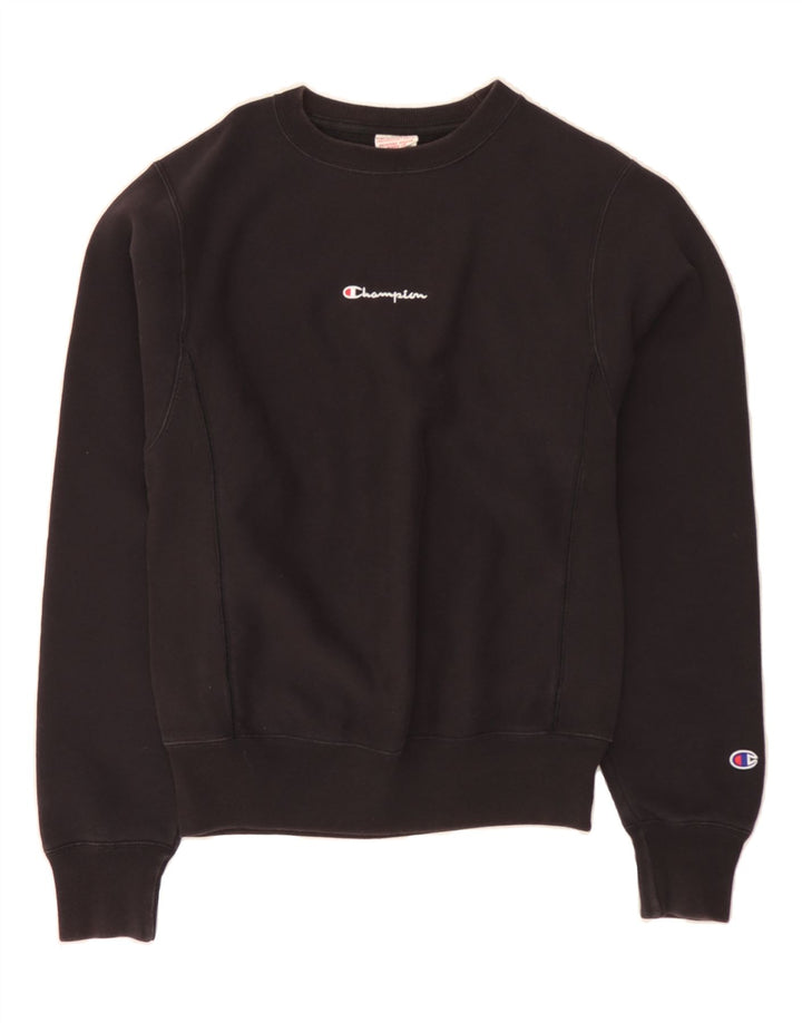 CHAMPION Mens Sweatshirt Jumper XS Black Vintage Champion and Second-Hand Champion from Messina Hembry 