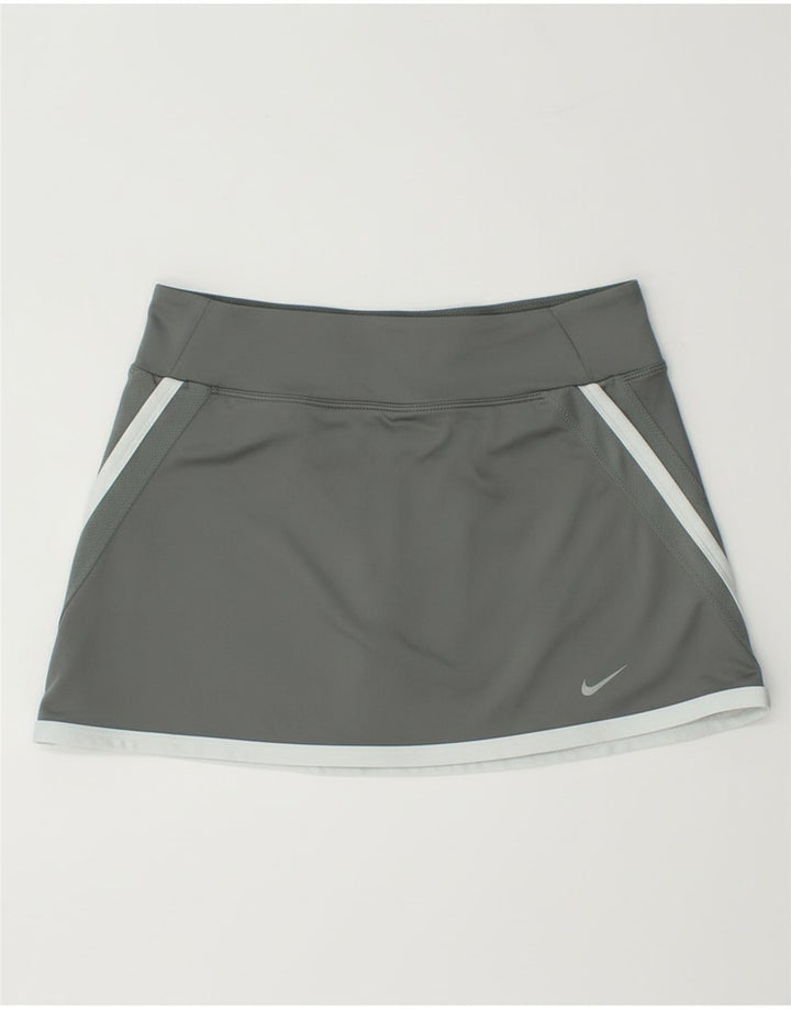 Nike Damskie Dri Fit Skort UK 14 Duży szary poliester z blokami kolorów