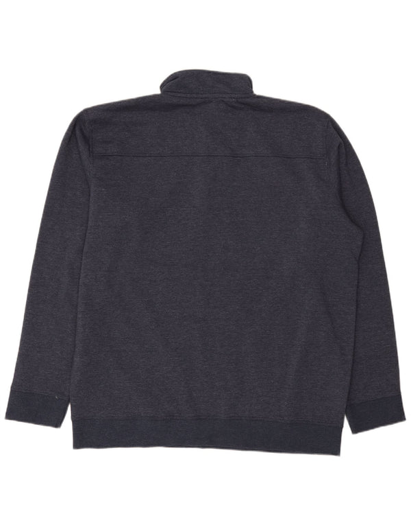 Męski sweter z zamkiem błyskawicznym James Pringle 2XL, granatowy, bawełniany