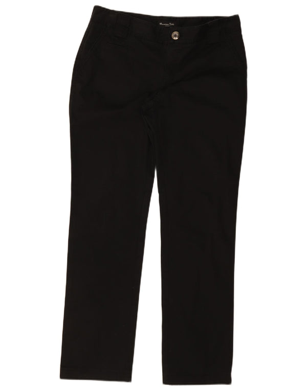 Spodnie damskie Massimo Dutti Straight Chino EU 40 Medium W30 L30 Black