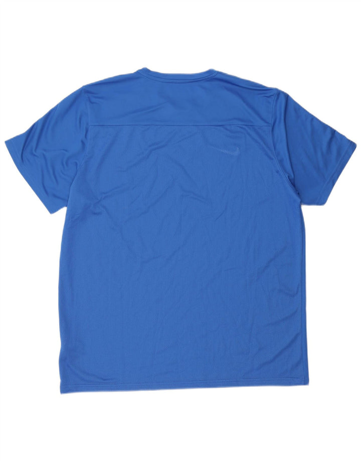 Męski T-shirt Nike Dri Fit Top 2XL Niebieski Poliester