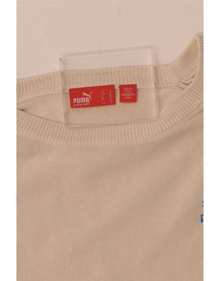 Damski sweter Puma z dekoltem w łódkę UK 12, średni złamanej bieli