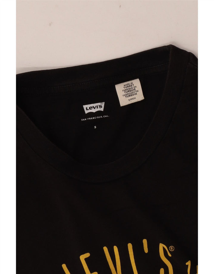 Męski T-shirt z grafiką Levi's San Francisco, mały, czarny