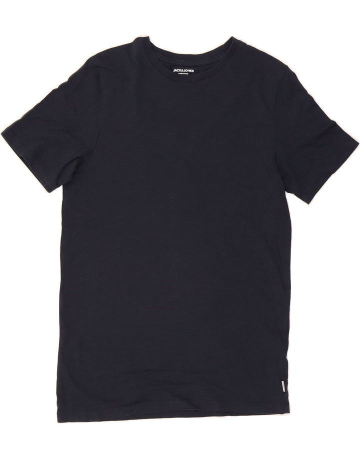 JACK & JONES Mens T-Shirt Top Medium Navy Blue Cotton Vintage Jack & Jones and Second-Hand Jack & Jones from Messina Hembry 