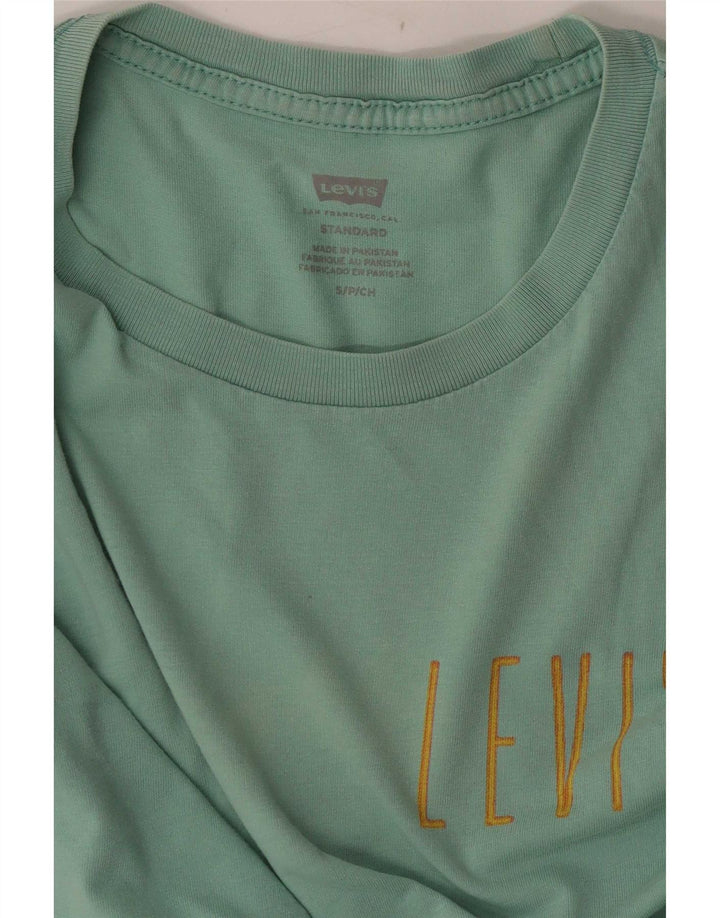 Męski T-shirt z grafiką Levi's, mały, zielony