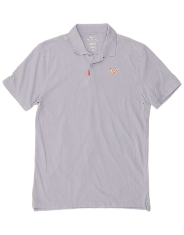 Męska koszulka polo Nike Slim Fit, średnio fioletowa, bawełniana