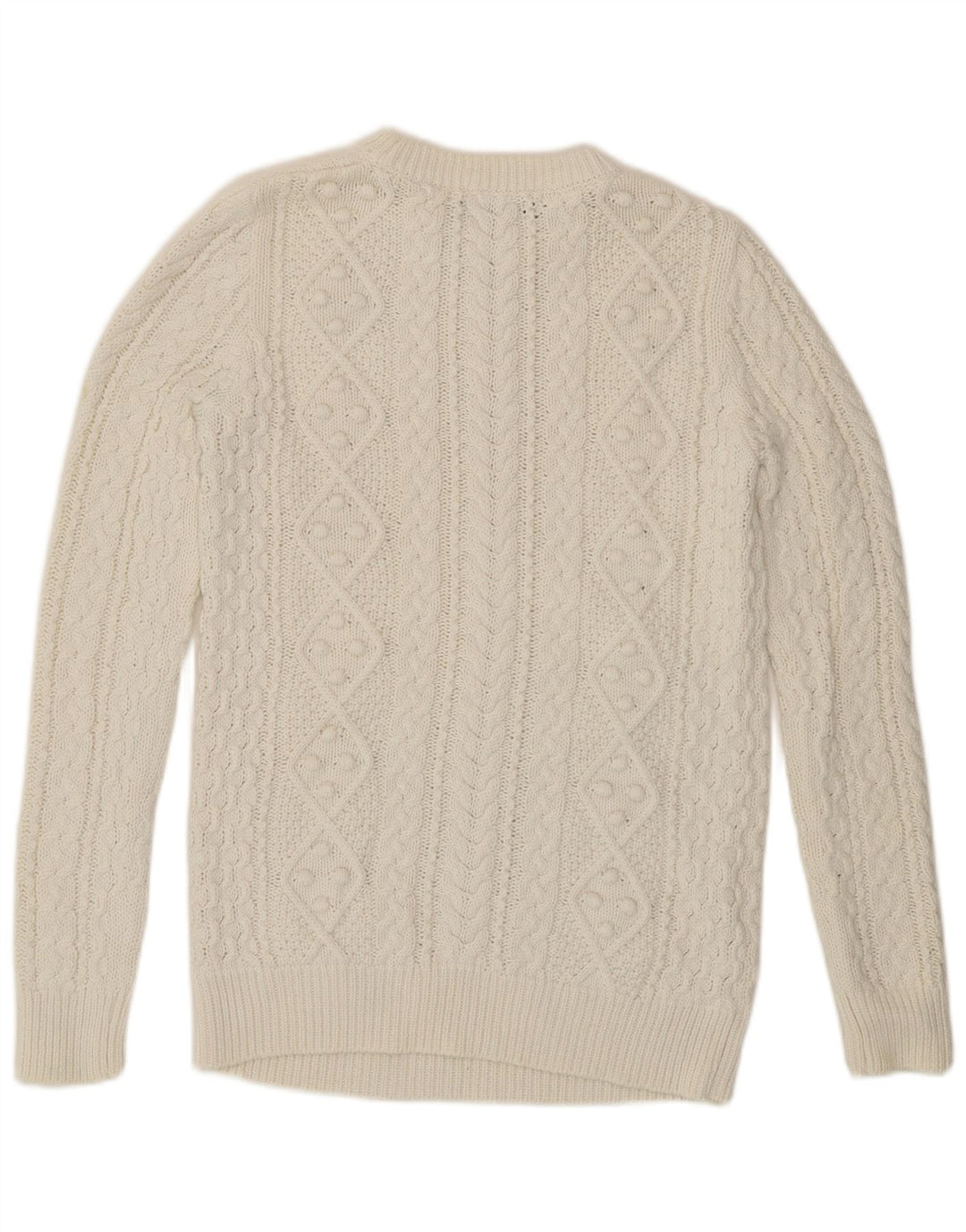 Sweter damski Zara z dekoltem w łódkę UK 10, mały, biały